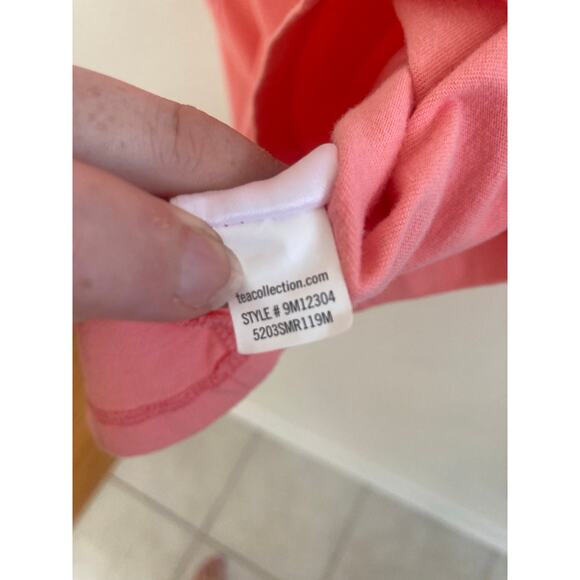 Tea Collection Pink Flower T-Shirt Dress Age 8 - Picture 11 of 11